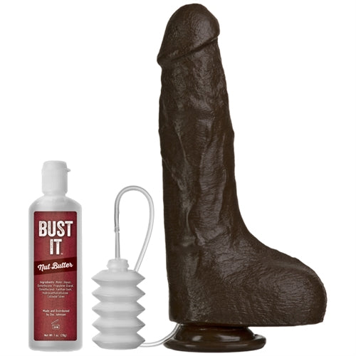 "Bust It Squirting Realistic Cock - Black"