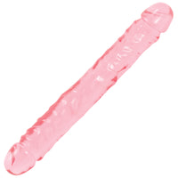 "Crystal Jellies Jr. Double Dong 12 Inch - Pink"