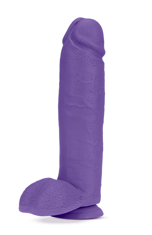 "Au Naturel - Bold - Huge - 10 Inch Dildo - Purple"
