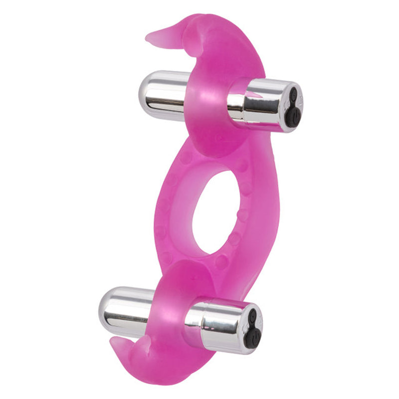 Silicone Triple Orgasm Erection Enhancer Pink Rechargeable SE1838043
