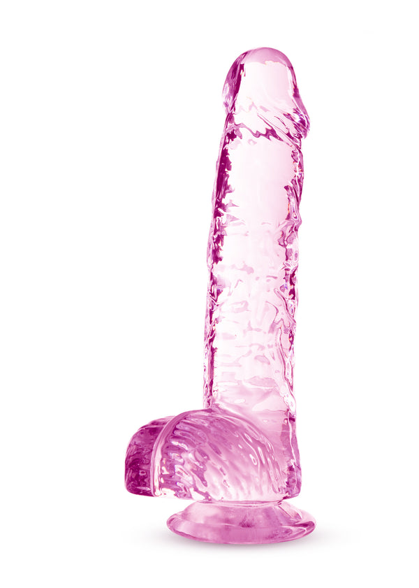 "Naturally Yours - 6 Inch Crystalline Dildo - Rose BL-51700"
