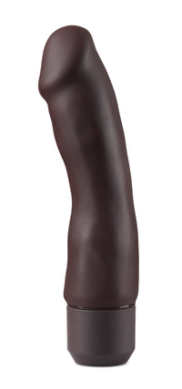 "Dr. Skin Silicone  Dr. Steve - 7 Inch Vibrating Dildo - Brown"