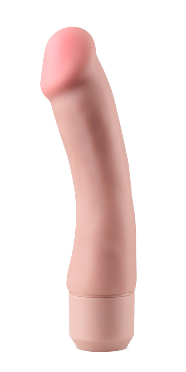 "Dr. Skin Silicone  Dr. Steve - 7 Inch Vibrating Dildo - Beige"