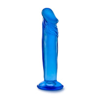 "B Yours - Sweet n' Small 6 Inch Dildo With Suction Cup - Blue"