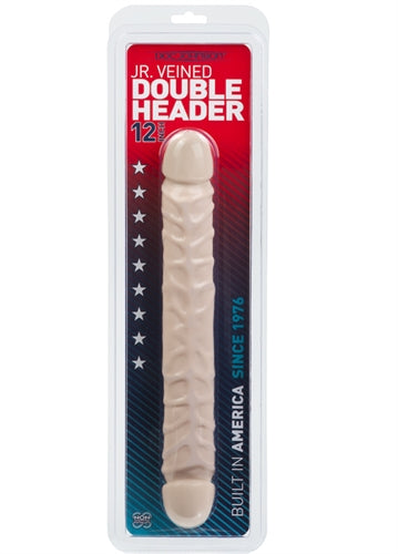 "Jr. Veined Double Header 12 Inches - White"