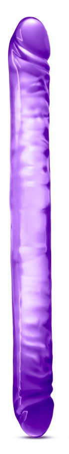 "B Yours 18 Inch Double Dildo - Purple"